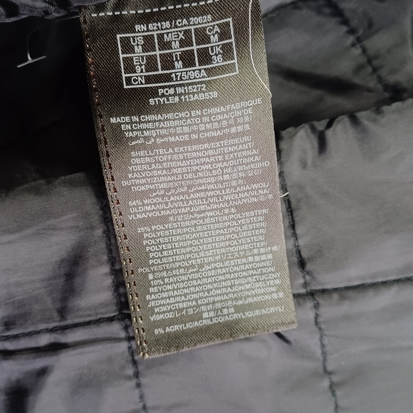 Men's Guess Black Wool Blend Coat - Picture 6 of 10